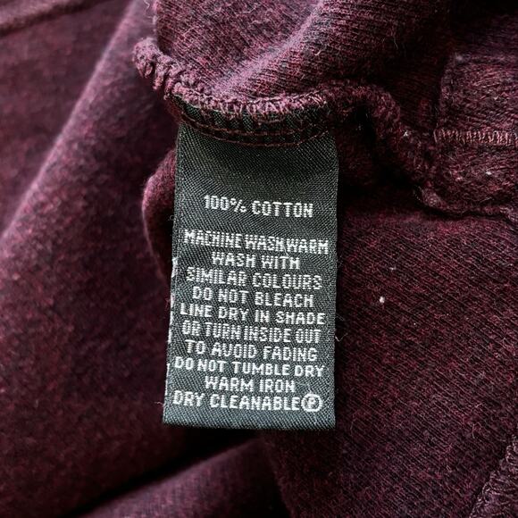 Rodd & Gunn Sweater Men's XL Burgundy 1/4 Zip Cotton Knit Long Sleeve Pullover - Picture 6 of 7